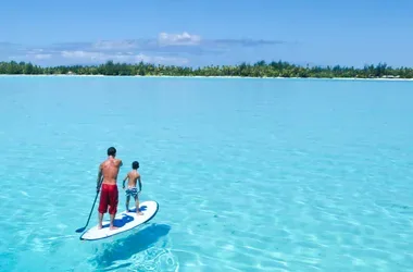 Paddle et kayak dans le lagon